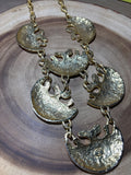 Alexis Kirk Large Gold Statement Necklace