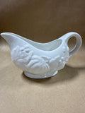 White Autumn Gravy Boat