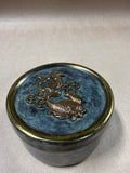 Bautista Cast Metal Mermaid & Koi Lidded Trinket Box