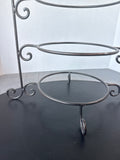 Wrought Iron 3-Tier Plate Holder