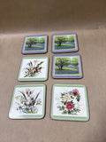 Set Of 6 Pimpernel Cork Back Coasters