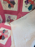 Dresden Plate Hand Made Vintage Quilt