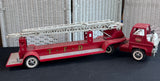 Tonka TFD Vintage Pressed Steel Aerial Ladder Fire Truck with Side Ladders
