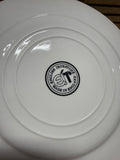 English Ironstone Blue Floral Dessert Plates - Set Of 6
