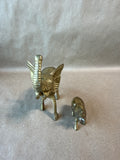 Solid Brass Elephants - Pair