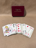 (D) Floral Playing Cards With Box