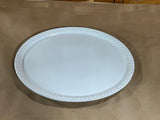Pottery Barn Great White Heirloom Ceramic Oval Platter