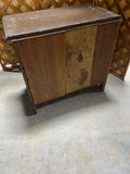 Brown Painted 3 Drawer Nightstand