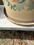 B-Large Pottery Planter w/Fixed Saucer (Two Available, Priced Separately