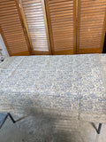Ornate Blue Floral Tablecloth