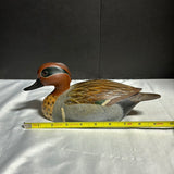 Vintage Brown/Gray Tuttle Duck Decoy ( Artist Signed Lynn Tuttle)