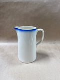 Blue And White Ironstone Pitcher