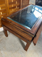 Glass/Wood Coffee Table with Display