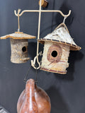 Metal Hanging Birdhouse Tree with Natural Style Birdhouses