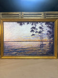 Two Cypress Trees Original Painting by Local Artist, Ginger Olansen; Signed