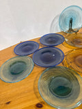 Blown Glass Dessert Plates - Set of 8