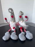 Pair of Plush Heart Gnomes with Dangly Legs