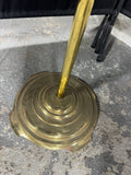 Brass Vintage Adjustable Pharmacy Floor Lamp (WORKS) (2 AVAILABLE—PRICED AT $145 EACH)