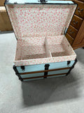 Vintage Painted Trunk, on Casters