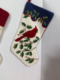 Needlepoint Christmas Stockings - Pair (A)
