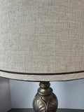 Gold Metallic Botanical Etched Resin Lamp (WORKS)