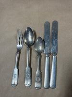 5 Piece Brazilian Silver Flatware Set