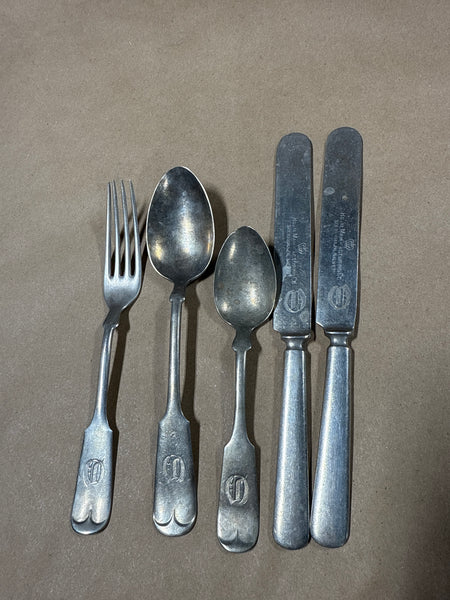 5 Piece Brazilian Silver Flatware Set
