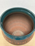 Teal Pottery Planter