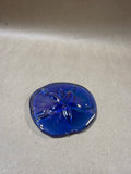 Blue Iridescent Sand Dollar Paperweight