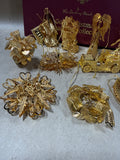 The Danbury Mint Gold Christmas Collection In Box - 2005 (B)