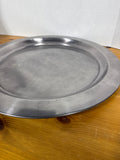 Pottery Barn Round Silver Serving Tray