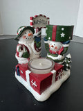 Yankee Candle Double Snowman Tealight Candle Holder