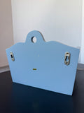 Periwinkle Blue Wall Mount Storage Bin