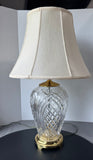 Waterford Crystal & Brass Large Kilkenny Table Lamp