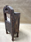 Handmade Footed Clock With Hidden Compartment WORKS