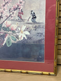 Asian Print in Bamboo Design Frame