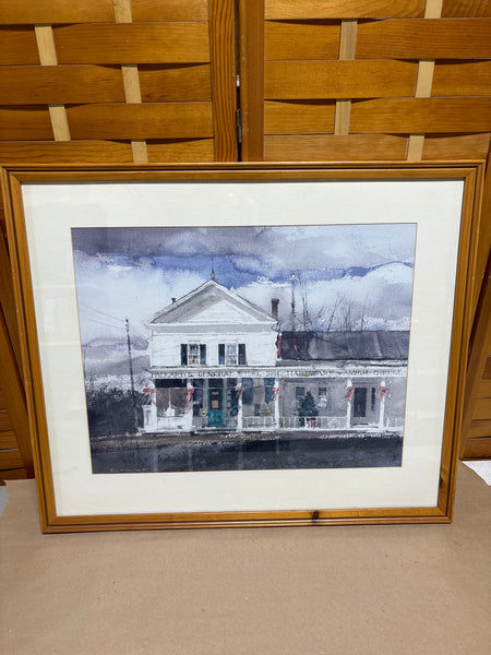 General Store Print by Thomas William Jones; Signed