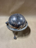 Vintage Silver Plate Roll Top Dome Dish Caviar Butter Server Made in England