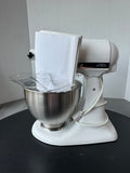 KitchenAid KSM75WH Classic Plus Tilt Head White Mixer with Attachments