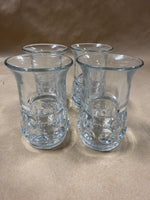 4 Tiffin-Franciscan Kings Crown Thumbprint Juice Glasses // 2 Sets Available // *** PRICED INDIVIDUALLY ****