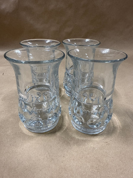 4 Tiffin-Franciscan Kings Crown Thumbprint Juice Glasses // 2 Sets Available // *** PRICED INDIVIDUALLY ****