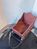 Heavyweight Wrought Iron & Wooden Decorative Sleigh