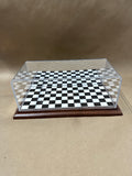 Stock Car Display With Checker And Mirror