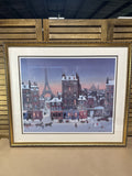 Hiver in Paris Print by Michel Delacroix; Signed