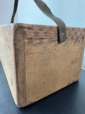 Timbleberry Shoppe Primitive Style Wooden Planter or Storage Box with Leather Strap