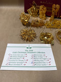 The Danbury Mint Gold Christmas Collection In Box - 2005 (B)