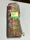 Pottery Barn Placemats, Set of 6, multicolor-rust, khaki, blue