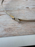 (A) Best Silver Tone Omega Choker