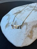 14K Gold Hebrew Nameplate Necklace