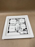 Fishs Eddy Floor Plan Dinner Plate